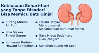 Kebiasaan Sehari-hari yang Tanpa Disadari Bisa Memicu Batu Ginjal, Simak Apa Saja?