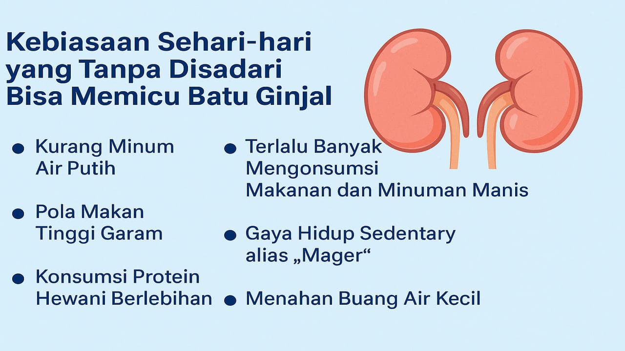 Kebiasaan Sehari-hari yang Tanpa Disadari Bisa Memicu Batu Ginjal, Simak Apa Saja